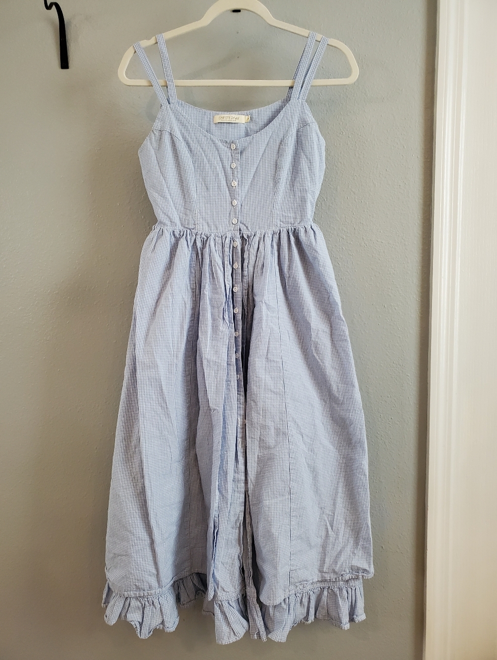 Christy Dawn Gingham Nicks Dress Picnic Blue